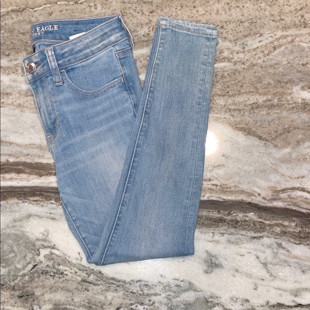 American Eagle Outfitters Light Blue Skinny Jeans